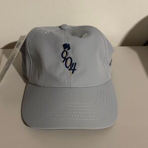 PGA Tour Light Gray Cap with Navy and Gold Embroidery